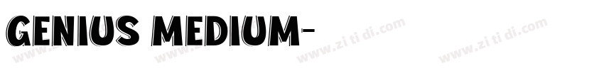 Genius Medium字体转换